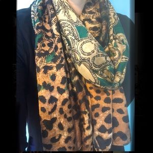 Scarf, imitation silk